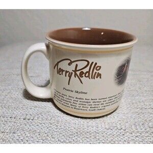Terry Redlin Prairie Skyline Woods Pheasant Wildlife Hunter Coffee Mug 2002 NWOT